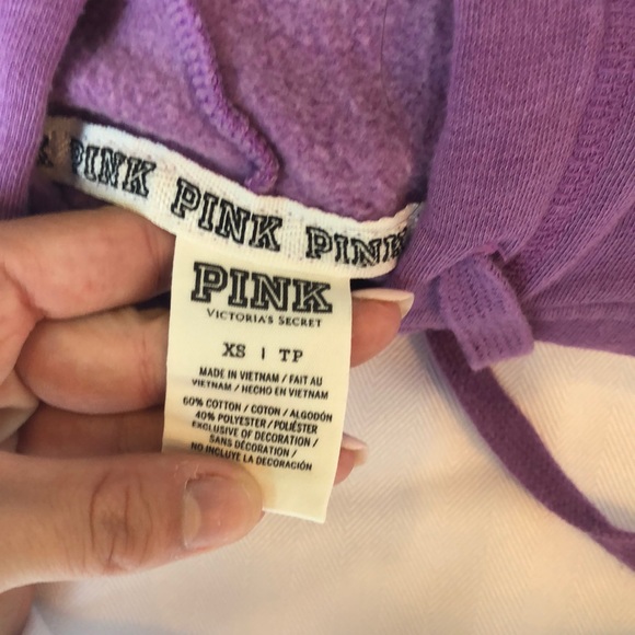 Victoria’s Secret PINK Purple Hoodie Sweatshirt - Picture 4 of 4